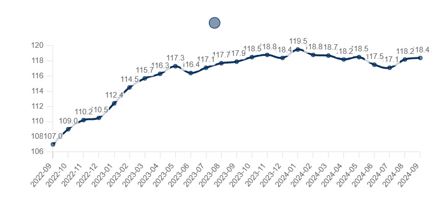 Indice dei prezzi al consumo di Birra [0213] per l'intera collettività (base 2015=100) - dati mensili